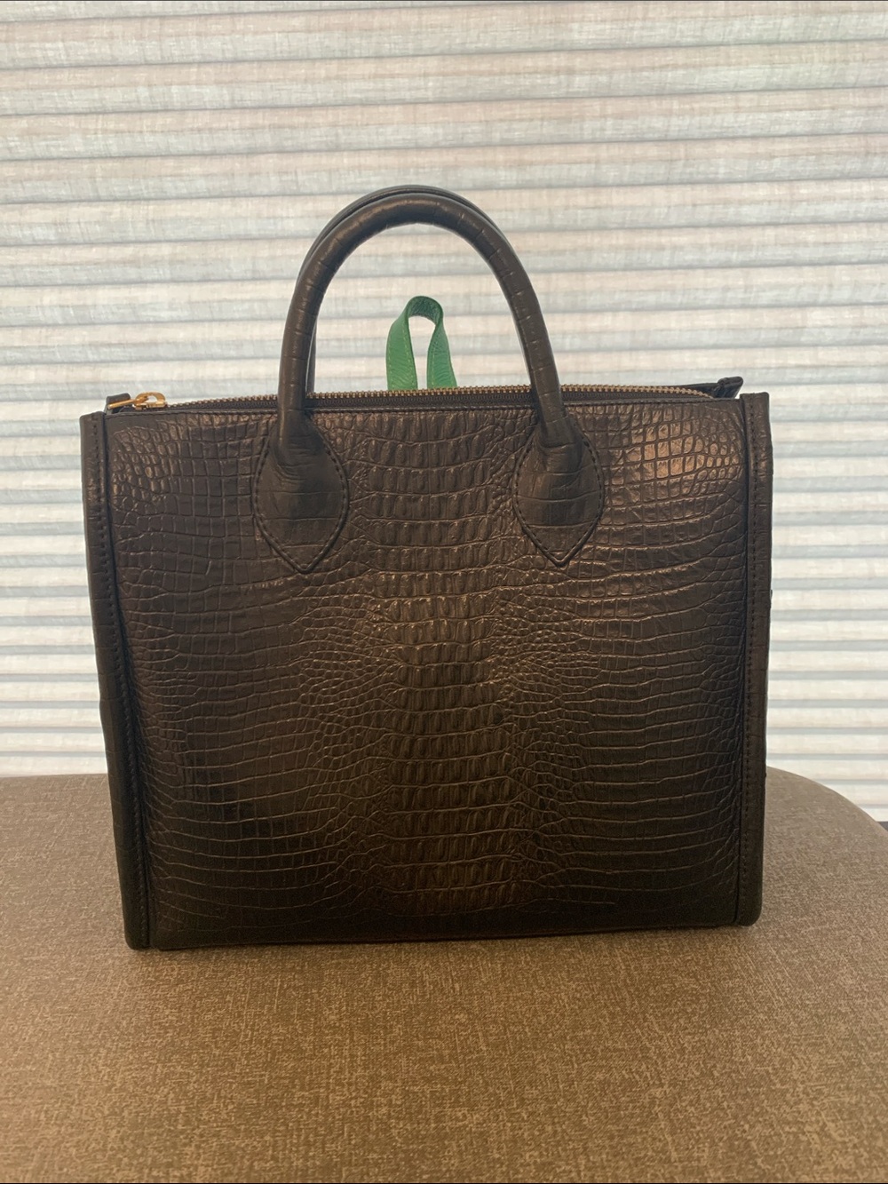 Blair Ritchey Mini Penn Carryall Bag in Black Gator